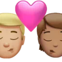 Kiss: Man, Person, Medium-Light Skin Tone, Medium Skin Tone