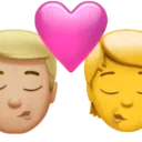 Kiss: Man, Person, Medium-Light Skin Tone, No Skin Tone