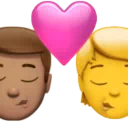 Kiss: Man, Person, Medium Skin Tone, No Skin Tone