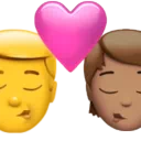 Kiss: Man, Person, No Skin Tone, Medium Skin Tone