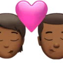 Kiss: Person, Man, Medium-Dark Skin Tone
