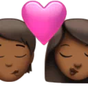 Kiss: Person, Woman, Medium-Dark Skin Tone
