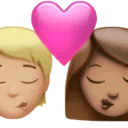 Kiss: Person, Woman, Medium-Light Skin Tone, Medium Skin Tone
