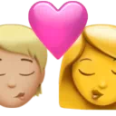 Kiss: Person, Woman, Medium-Light Skin Tone, No Skin Tone