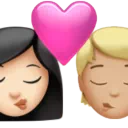 Kiss: Woman, Person, Light Skin Tone, Medium-Light Skin Tone