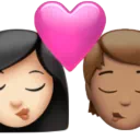 Kiss: Woman, Person, Light Skin Tone, Medium Skin Tone