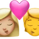Kiss: Woman, Person, Medium-Light Skin Tone, No Skin Tone