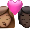 Kiss: Woman, Person, Medium Skin Tone, Dark Skin Tone