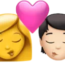 Kiss: Woman, Person, No Skin Tone, Light Skin Tone