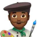 Man Artist: Medium-Dark Skin Tone