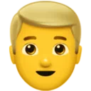 Man: Blond Hair