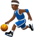Man Bouncing Ball: Medium-Dark Skin Tone