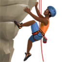 Man Climbing: Medium-Dark Skin Tone