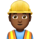 Man Construction Worker: Medium-Dark Skin Tone