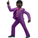 Man Dancing: Dark Skin Tone