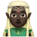Man Elf: Dark Skin Tone