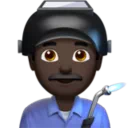 Man Factory Worker: Dark Skin Tone