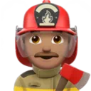 Man Firefighter: Medium Skin Tone