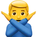 Man Gesturing No