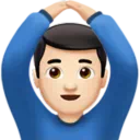 Man Gesturing OK: Light Skin Tone