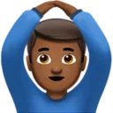 Man Gesturing OK: Medium-Dark Skin Tone