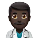 Man Health Worker: Dark Skin Tone