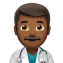 Man Health Worker: Medium-Dark Skin Tone