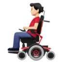Man in Motorized Wheelchair: Light Skin Tone