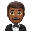Man in Tuxedo: Medium-Dark Skin Tone