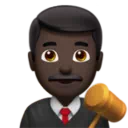 Man Judge: Dark Skin Tone