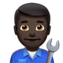 Man Mechanic: Dark Skin Tone