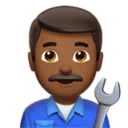 Man Mechanic: Medium-Dark Skin Tone
