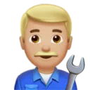 Man Mechanic: Medium-Light Skin Tone