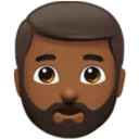 Man: Medium-Dark Skin Tone, Beard