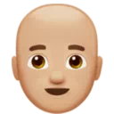 Man: Medium-Light Skin Tone, Bald