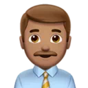 Man Office Worker: Medium Skin Tone