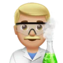 Man Scientist: Medium-Light Skin Tone