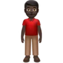 Man Standing: Dark Skin Tone
