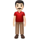 Man Standing: Light Skin Tone