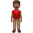 Man Standing: Medium-Dark Skin Tone