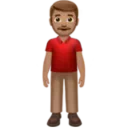 Man Standing: Medium Skin Tone