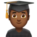 Man Student: Medium-Dark Skin Tone