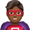 Man Superhero: Medium-Dark Skin Tone