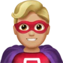 Man Superhero: Medium-Light Skin Tone