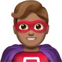 Man Superhero: Medium Skin Tone