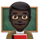 Man Teacher: Dark Skin Tone