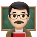 Man Teacher: Light Skin Tone