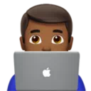 Man Technologist: Medium-Dark Skin Tone