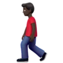 Man Walking: Dark Skin Tone