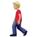 Man Walking: Medium-Light Skin Tone